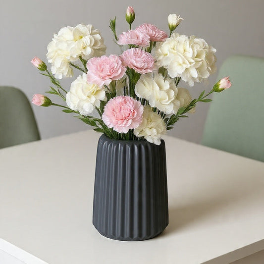 Ceramic Vase With Artificial Bouquet